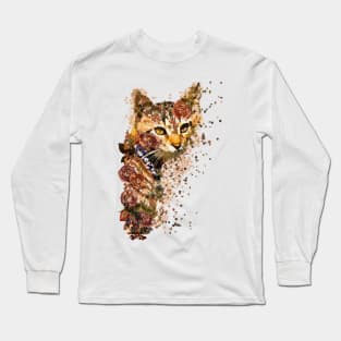 Great and funny portrait of a street kitten. Pet Adoption Long Sleeve T-Shirt